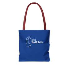 Load image into Gallery viewer, Kea's Ruff Life Dog Silhouette Tote Bag — Cute Pet Lover Canvas Tote