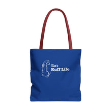 Load image into Gallery viewer, Kea's Ruff Life Dog Silhouette Tote Bag — Cute Pet Lover Canvas Tote