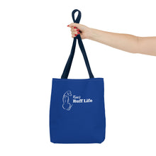 Load image into Gallery viewer, Kea's Ruff Life Dog Silhouette Tote Bag — Cute Pet Lover Canvas Tote