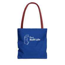 Load image into Gallery viewer, Kea's Ruff Life Dog Silhouette Tote Bag — Cute Pet Lover Canvas Tote