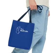 Load image into Gallery viewer, Kea's Ruff Life Dog Silhouette Tote Bag — Cute Pet Lover Canvas Tote