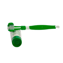 Load image into Gallery viewer, Triple Headed Dog Tooth Brush with Toothpaste-2pc Dental Kit