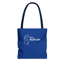 Load image into Gallery viewer, Kea's Ruff Life Dog Silhouette Tote Bag — Cute Pet Lover Canvas Tote