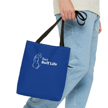 Load image into Gallery viewer, Kea's Ruff Life Dog Silhouette Tote Bag — Cute Pet Lover Canvas Tote