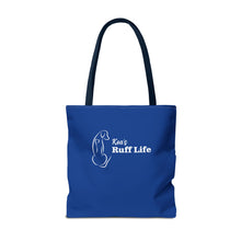 Load image into Gallery viewer, Kea's Ruff Life Dog Silhouette Tote Bag — Cute Pet Lover Canvas Tote