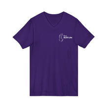 Load image into Gallery viewer, Ruff Life V-Neck Tee – Cute Dog Silhouette Pet Lover Shirt
