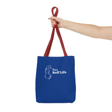 Load image into Gallery viewer, Kea's Ruff Life Dog Silhouette Tote Bag — Cute Pet Lover Canvas Tote