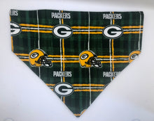 Load image into Gallery viewer, Koa's Ruff Life, NFL Green Bay Packers dog bandana personalized with your pup's name