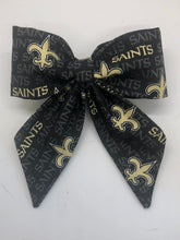 Load image into Gallery viewer, Koa's Ruff Life, New Orleans Saints sailor bow