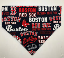Load image into Gallery viewer, Koa's Ruff Life, MLB Boston Red Sox over the collar bandana for dogs
