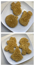Load image into Gallery viewer, Koa's Ruff Life, Christmas themed cookies (santa claus, snowman, reindeer, Mr & Mrs Gingerbread, Christmas tree))