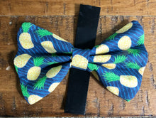 Load image into Gallery viewer, Koa's Ruff Life, pineapple plantation bow tie.