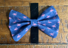 Load image into Gallery viewer, Koa's Ruff Life, pink flamingo bow tie.