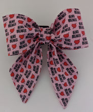 Load image into Gallery viewer, Koa's Ruff Life, heart breaker pink sailor bow for dogs