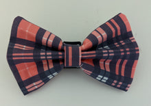 Load image into Gallery viewer, Koa's Ruff Life,  pink/blue plaid bow tie for dogs