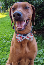 Load image into Gallery viewer, Koa's Ruff Life, Koa in a large white "I love mommy" bow tie