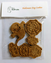 Load image into Gallery viewer, Koa's Ruff Life, Halloween cookies may be ordered in peanut butter, pumpkin or cheese