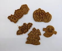 Load image into Gallery viewer, Koa's Ruff Life, Halloween cookies (pumpkin, ghost, bat, haunted house) may be ordered in peanut butter, pumpkin or cheese