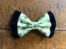 Load image into Gallery viewer, Koa's Ruff Life, the yellow bee bow tie for dogs, large! Perfect accesory for spring.