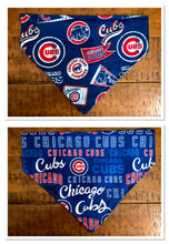 Load image into Gallery viewer, Koa's Ruff Life, MLB Chicago Cubs reversable dog bandana.