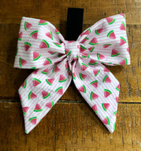 Load image into Gallery viewer, Koa's Ruff Life, the watermelon bow tie for dogs. Perfect for the summer.