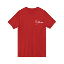 Load image into Gallery viewer, Ruff Life V-Neck Tee – Cute Dog Silhouette Pet Lover Shirt
