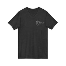 Load image into Gallery viewer, Ruff Life V-Neck Tee – Cute Dog Silhouette Pet Lover Shirt
