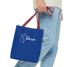 Load image into Gallery viewer, Kea's Ruff Life Dog Silhouette Tote Bag — Cute Pet Lover Canvas Tote
