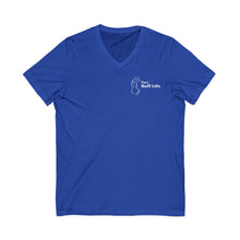 Load image into Gallery viewer, Ruff Life V-Neck Tee – Cute Dog Silhouette Pet Lover Shirt
