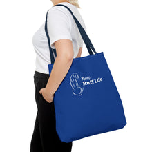 Load image into Gallery viewer, Kea's Ruff Life Dog Silhouette Tote Bag — Cute Pet Lover Canvas Tote
