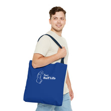 Load image into Gallery viewer, Kea's Ruff Life Dog Silhouette Tote Bag — Cute Pet Lover Canvas Tote
