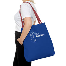 Load image into Gallery viewer, Kea's Ruff Life Dog Silhouette Tote Bag — Cute Pet Lover Canvas Tote
