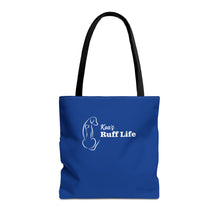Load image into Gallery viewer, Kea's Ruff Life Dog Silhouette Tote Bag — Cute Pet Lover Canvas Tote

