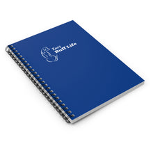 Load image into Gallery viewer, Ruff Life Spiral Notebook — Blue Ruled Journal with Dog Silhouette
