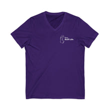 Load image into Gallery viewer, Ruff Life V-Neck Tee – Cute Dog Silhouette Pet Lover Shirt

