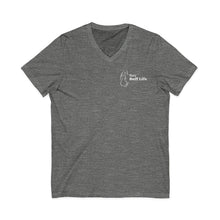 Load image into Gallery viewer, Ruff Life V-Neck Tee – Cute Dog Silhouette Pet Lover Shirt

