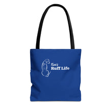 Load image into Gallery viewer, Kea's Ruff Life Dog Silhouette Tote Bag — Cute Pet Lover Canvas Tote
