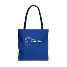 Load image into Gallery viewer, Kea's Ruff Life Dog Silhouette Tote Bag — Cute Pet Lover Canvas Tote

