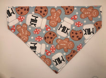Load image into Gallery viewer, Koa&#39;s Ruff Life, Santa&#39;s milk and cookies bandana for dogs
