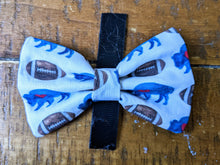 Load image into Gallery viewer, Koa&#39;s Ruff Life, large Buffalo football bow tie for dogs

