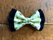 Load image into Gallery viewer, Koa&#39;s Ruff Life, the yellow bee bow tie for dogs, large! Perfect accesory for spring.
