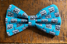 Load image into Gallery viewer, Koa&#39;s Ruff Life, blue birthday bow cake bow tie. Celebrte your dogs birthday in style.
