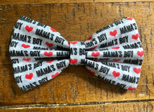 Load image into Gallery viewer, Koa&#39;s Ruff Life, the mama&#39;s boy bow tie. Show off your fur baby&#39;s love for his mom!
