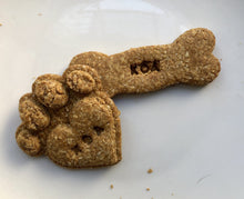 Load image into Gallery viewer, Koa&#39;s Ruff Life, Personalized dog cookies.
