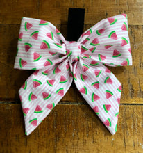 Load image into Gallery viewer, Koa&#39;s Ruff Life, the watermelon bow tie for dogs. Perfect for the summer.
